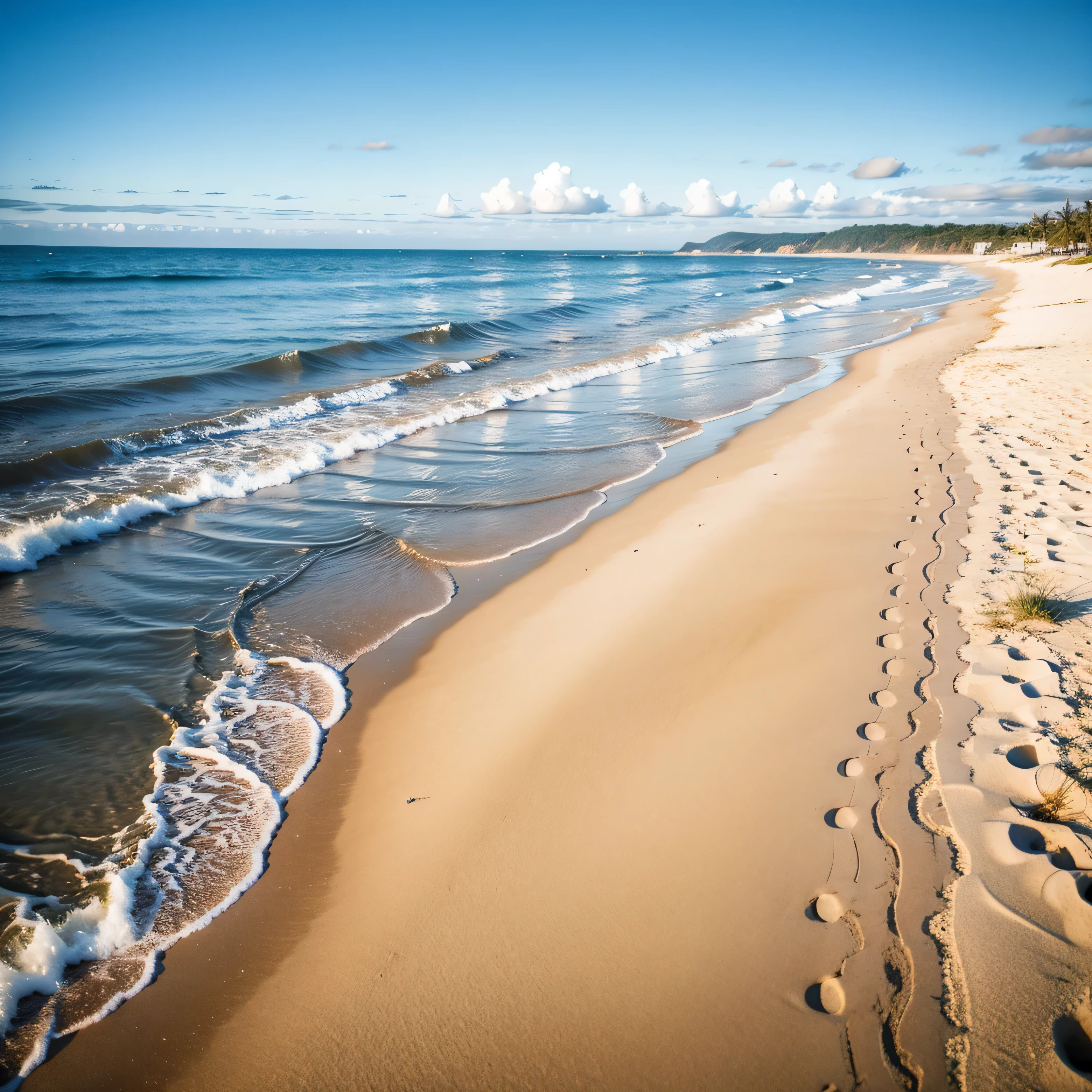 sand beach hill sea without people