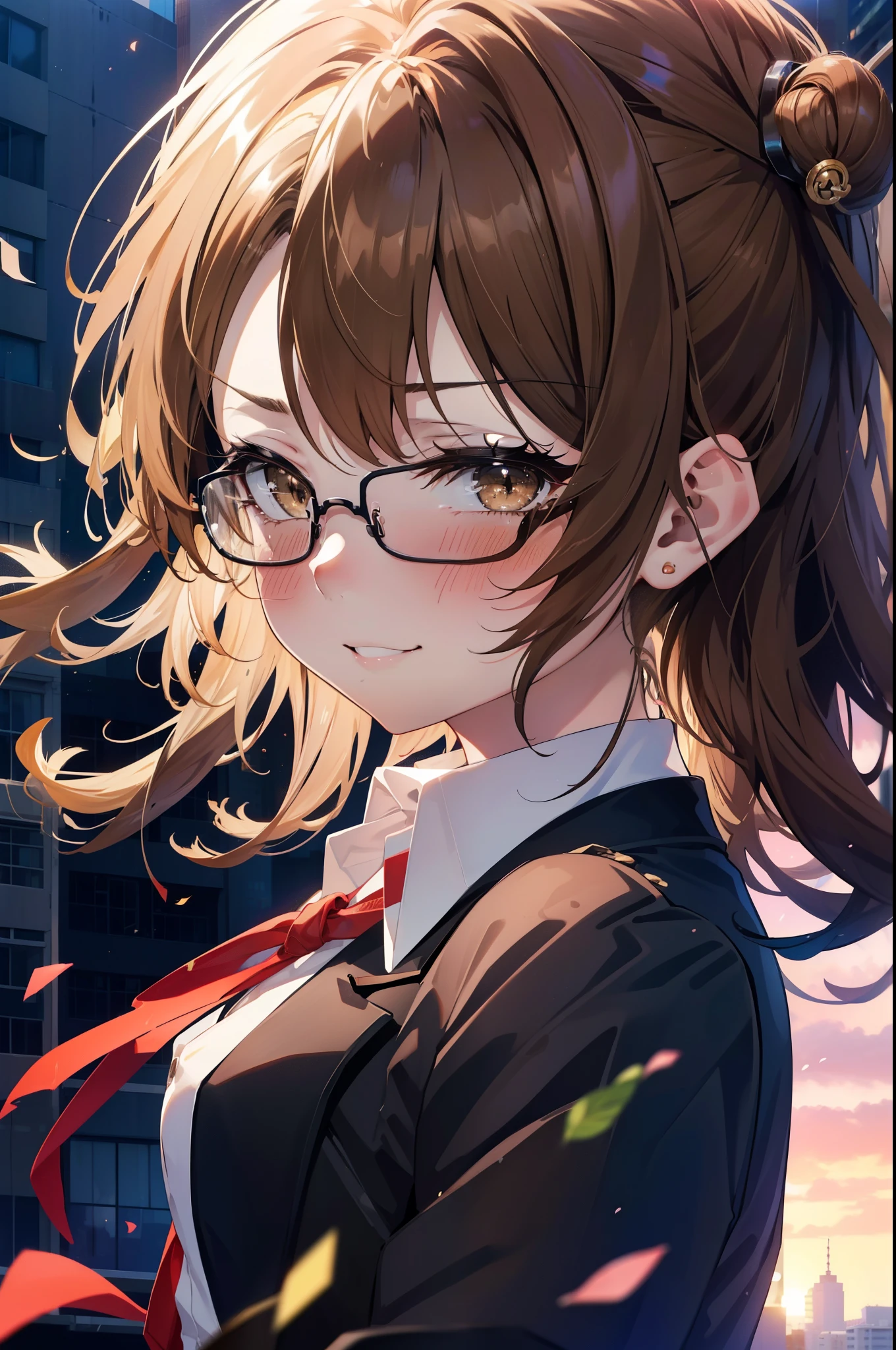 irohaisshiki, Iroha Isshiki, Long Hair, Brown Hair, (Brown eyes:1.5), ,Hair between the eyes, smile,blush,happy smile, smile, Open your mouth,OL, Akagi glasses, Black suit jacket, Collared jacket, White dress shirt, Collared shirt, Neckline, button, Black pencil skirt, Black pantyhose,Stiletto heels,morning,morning陽,The sun is rising,Walking,whole bodyがイラストに入るように,
break outdoors, In town,Building district,crowd, people々々,
break looking at viewer, whole body,
break (masterpiece:1.2), highest quality, High resolution, unity 8k wallpaper, (shape:0.8), (Beautiful details:1.6), Highly detailed face, Perfect lighting, Extremely detailed CG, (Perfect hands, Perfect Anatomy),