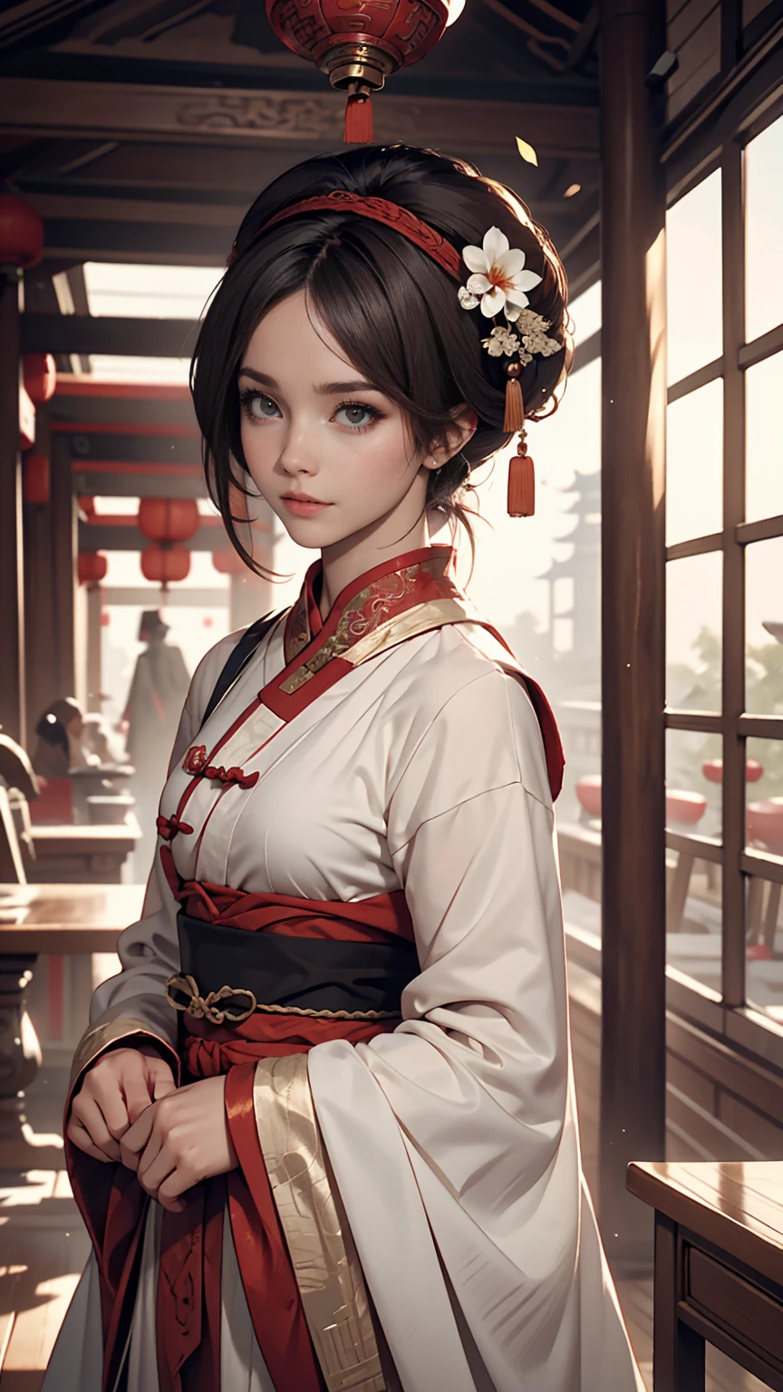 {high quality}, Octane Rendering, Ultra HD, Depth of written boundary, amazing, Cinematic, ancient China, One girl, Cute face, alone, feiyufu,