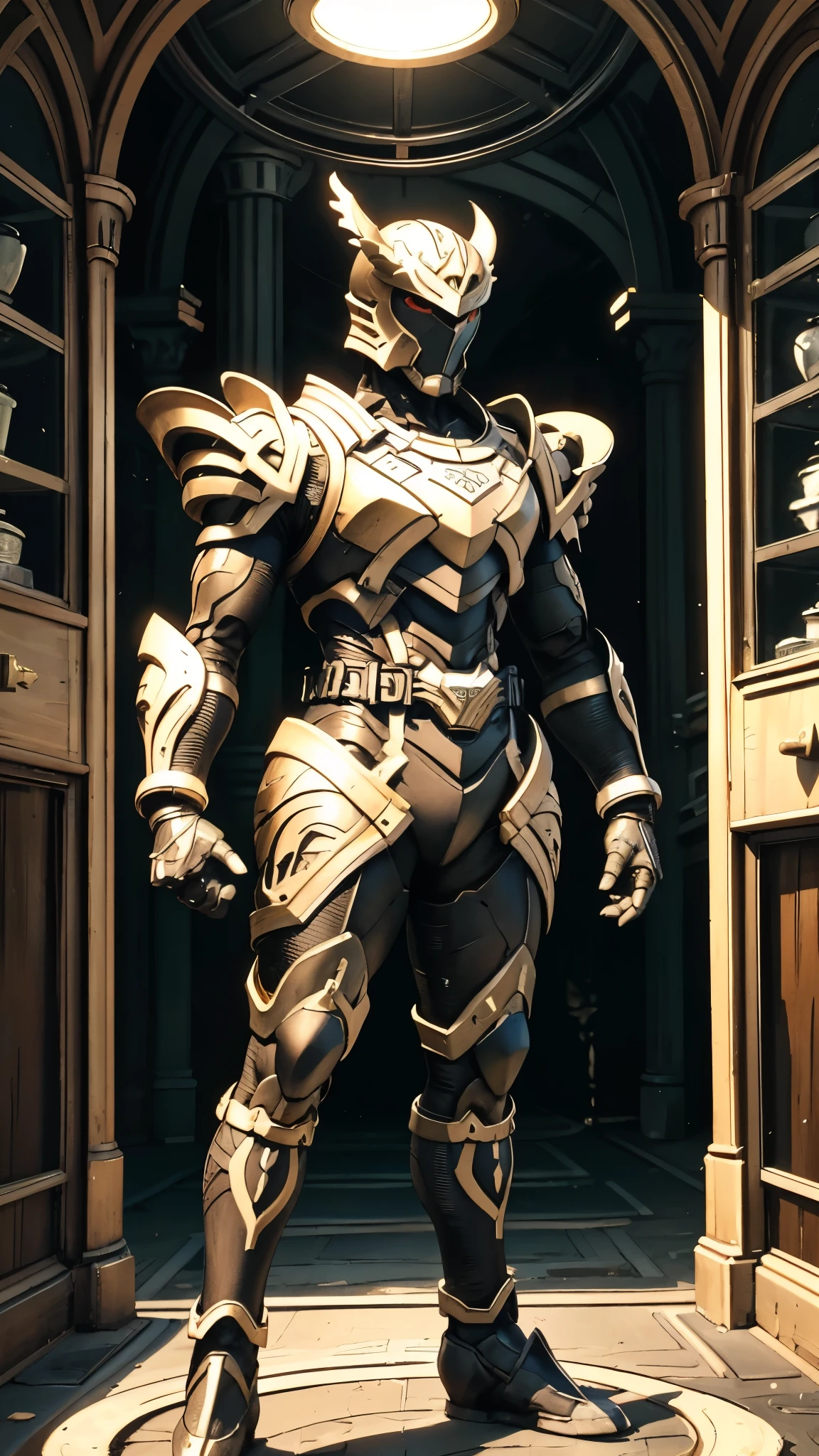 A man wearing a full-face helmet, a fantasy-style biomecha armored combat suit, green eyes, a composite layered chest armor, fully enclosed shoulder guards, matching arm and leg guards, the belt is adorned with dragon claw grasping orbs, primarily black with red accents, the design balances heavy with agility, a high-tech biological armor, concept inspired by dragons, stands on the skyscraper of a futuristic high-tech city, this character embodies a finely crafted fantasy-surreal style armored hero in anime style, exquisite and mature manga art style, ((male:1.5)), metallic, real texture material, dramatic, high definition, best quality, highres, ultra-detailed, ultra-fine painting, extremely delicate, professional, perfect body proportions, golden ratio, anatomically correct, symmetrical face, extremely detailed eyes and face, high quality eyes, creativity, RAW photo, UHD, 32k, Natural light, cinematic lighting, masterpiece-anatomy-perfect, masterpiece:1.5