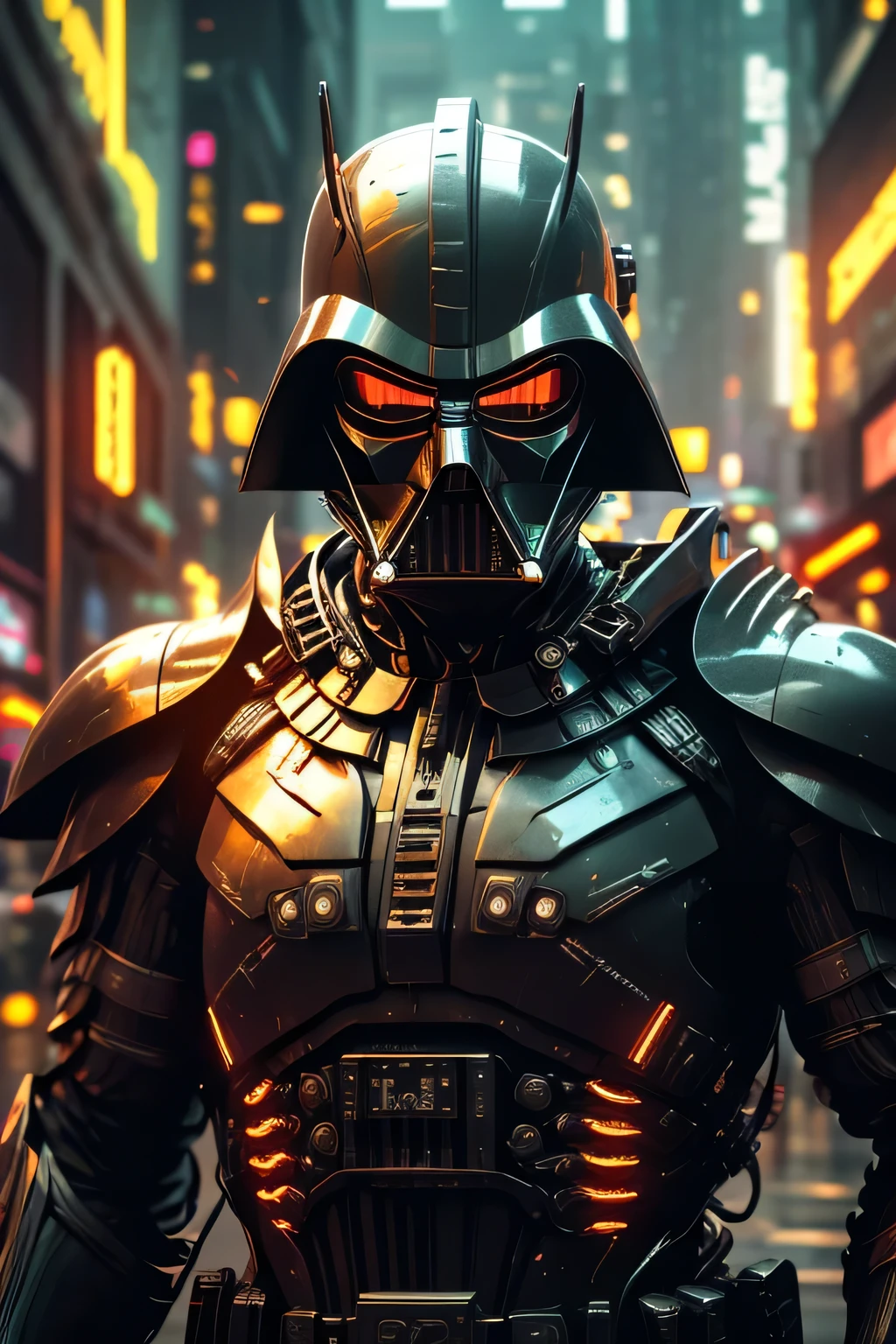 SH4G0D style cyberpunk sprite, big Dark Darth Vader (lights and switches on cheats)
