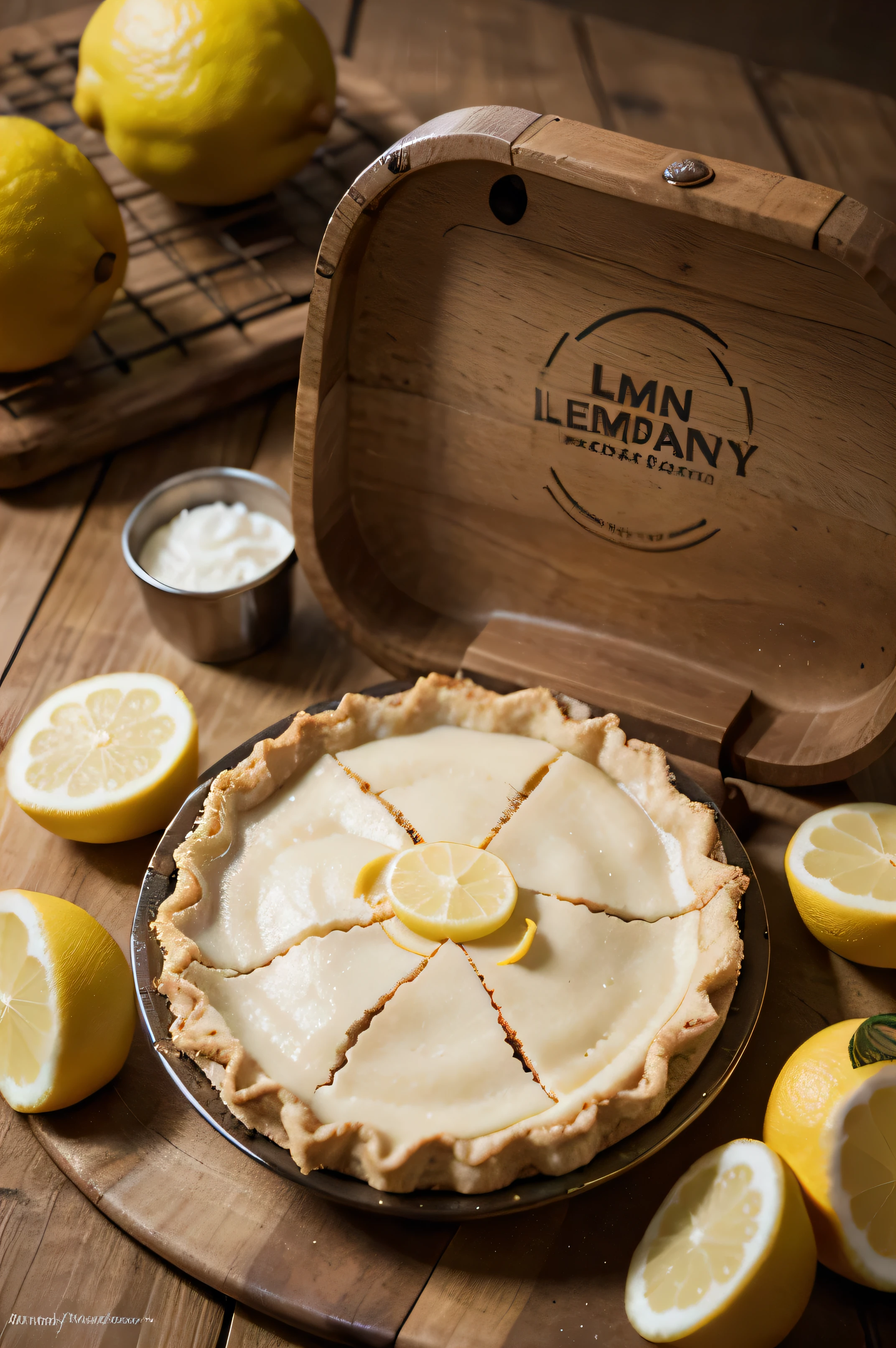 Lemon pie company advertising logo 