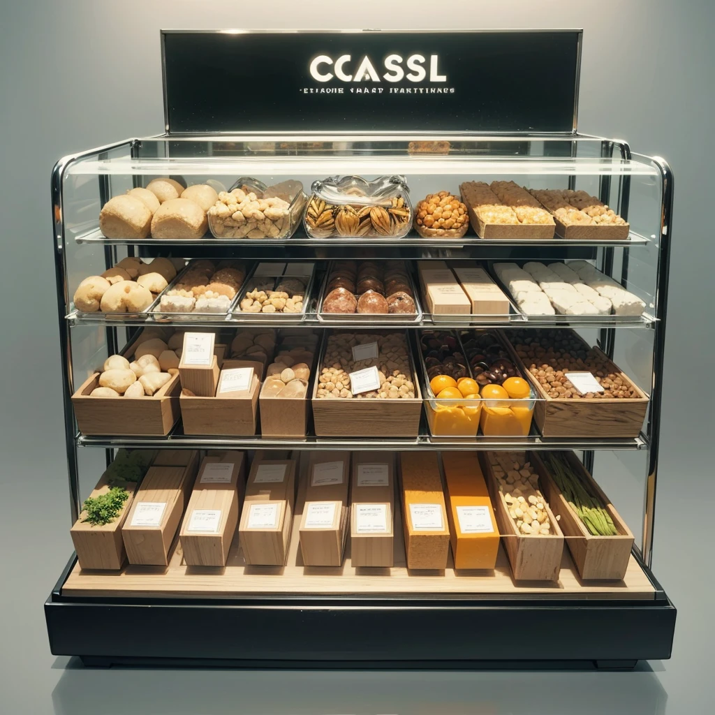 crystal containers empty, no logos, brands, no colors