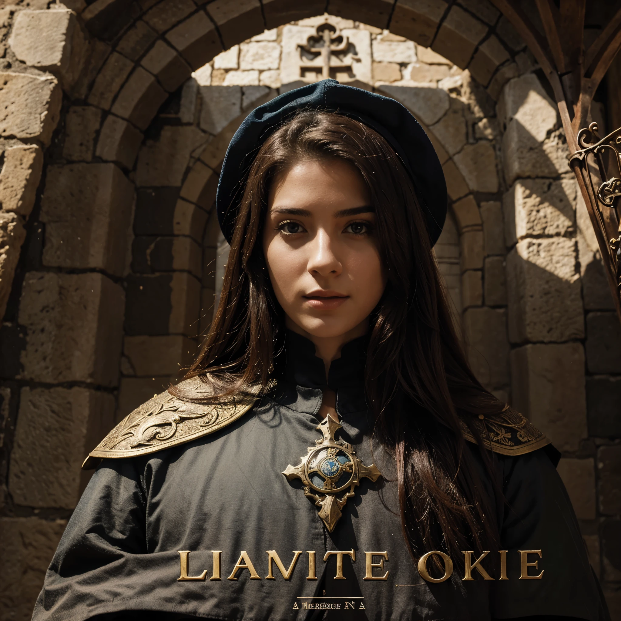 Capa de livro estilo medieval