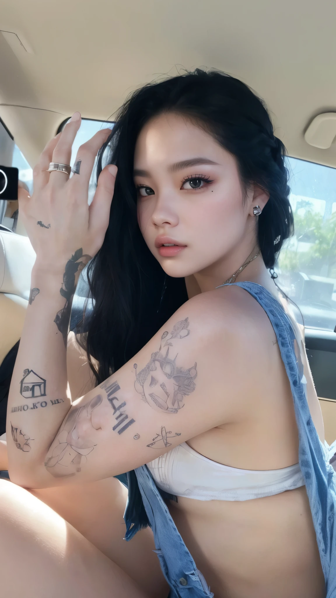 Jennie from black punk face