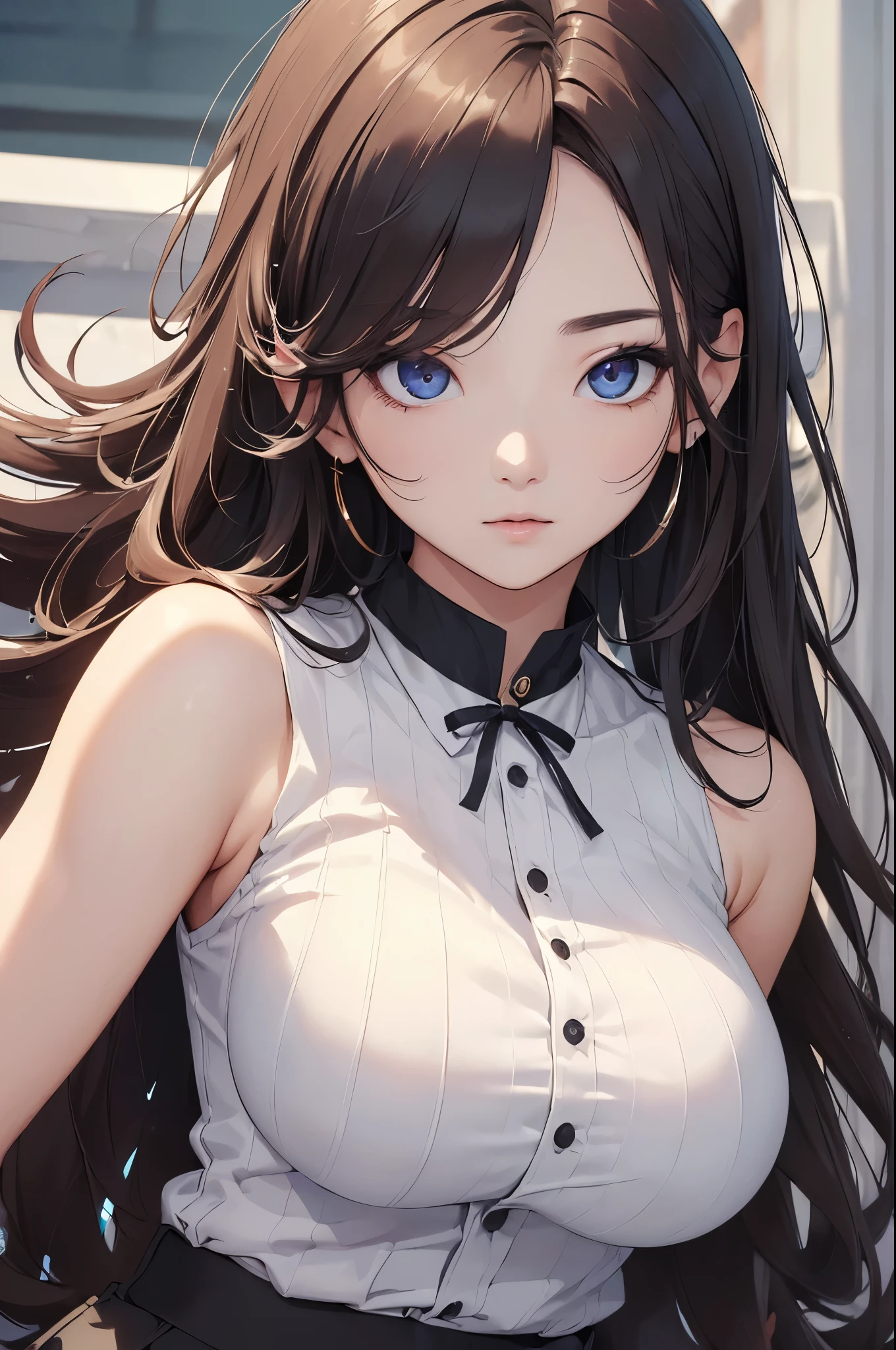 (((masterpiece))),(((High resolution)))、(((8K quality)))、(((perfect face)))、(((Korean idol))), ((sleeveless)), ((pants)), look at the camera, ((top quality eyes)), detailed face, (detailed texture), look at the camera, big tits

