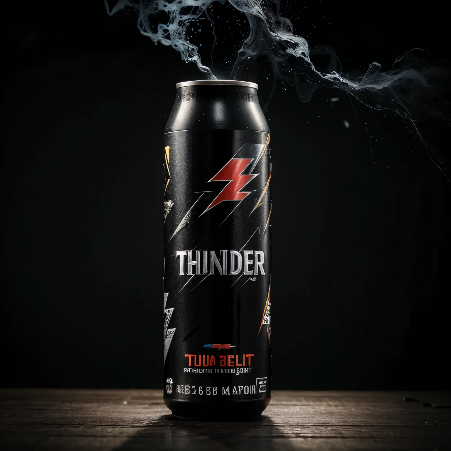 Thunder Bolt Energy Drink in black can