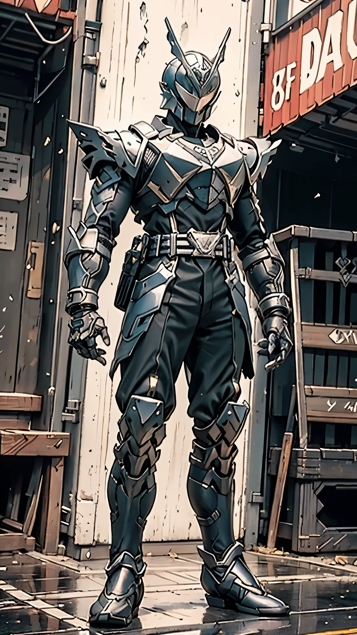 A man wearing a full-face helmet, a fantasy-style biomecha armored combat suit, green eyes, a composite layered chest armor, fully enclosed shoulder guards, matching arm and leg guards, the belt is adorned with dragon claw grasping orbs, primarily black with red accents, the design balances heavy with agility, a high-tech biological armor, concept inspired by dragons, stands on the skyscraper of a futuristic high-tech city, this character embodies a finely crafted fantasy-surreal style armored hero in anime style, exquisite and mature manga art style, ((male:1.5)), metallic, real texture material, dramatic, high definition, best quality, highres, ultra-detailed, ultra-fine painting, extremely delicate, professional, perfect body proportions, golden ratio, anatomically correct, symmetrical face, extremely detailed eyes and face, high quality eyes, creativity, RAW photo, UHD, 32k, Natural light, cinematic lighting, masterpiece-anatomy-perfect, masterpiece:1.5