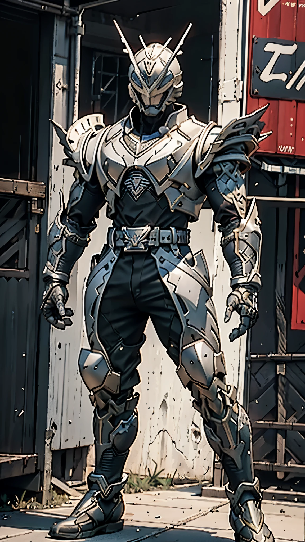 A man wearing a full-face helmet, a fantasy-style biomecha armored combat suit, green eyes, a composite layered chest armor, fully enclosed shoulder guards, matching arm and leg guards, the belt is adorned with dragon claw grasping orbs, primarily black with red accents, the design balances heavy with agility, a high-tech biological armor, concept inspired by dragons, stands on the skyscraper of a futuristic high-tech city, this character embodies a finely crafted fantasy-surreal style armored hero in anime style, exquisite and mature manga art style, ((male:1.5)), metallic, real texture material, dramatic, high definition, best quality, highres, ultra-detailed, ultra-fine painting, extremely delicate, professional, perfect body proportions, golden ratio, anatomically correct, symmetrical face, extremely detailed eyes and face, high quality eyes, creativity, RAW photo, UHD, 32k, Natural light, cinematic lighting, masterpiece-anatomy-perfect, masterpiece:1.5