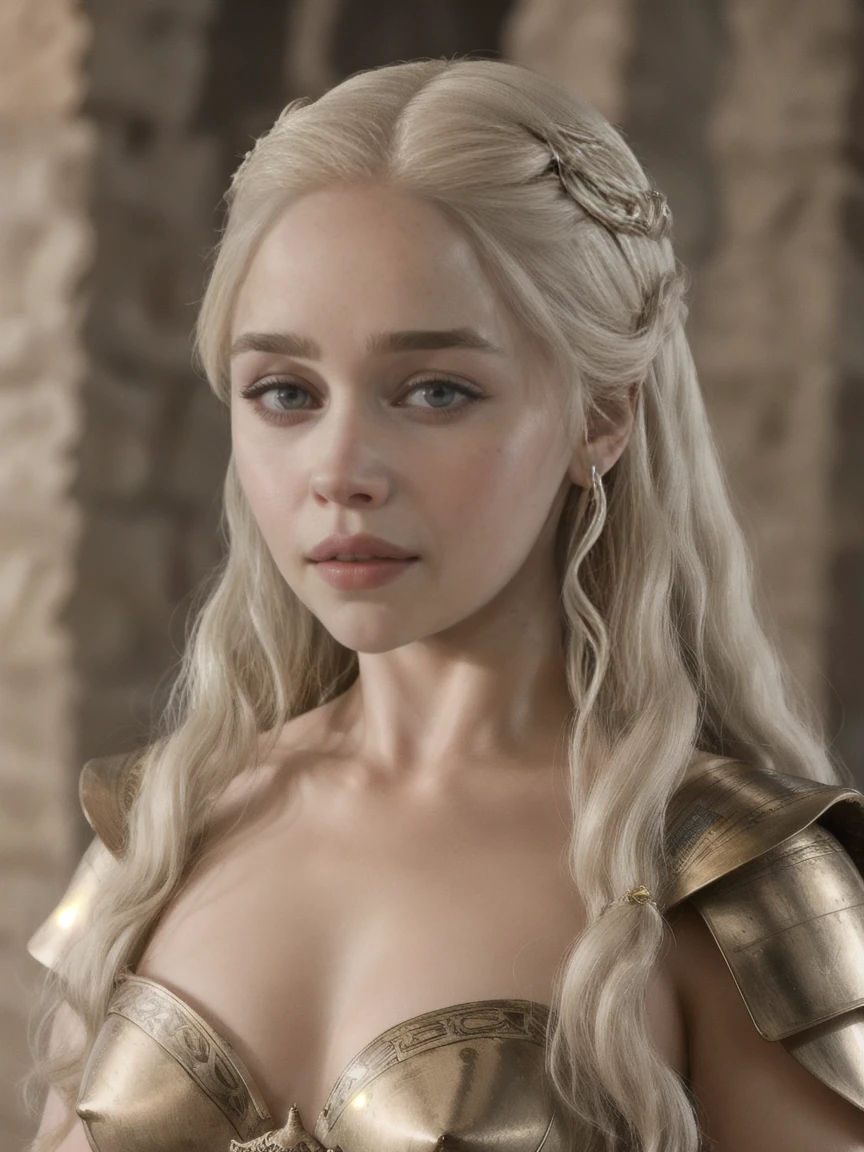 Emilia Clarke as Cleopatra,[Jewelry],[Egyptian clothes],[ancient Egypt],4k,sharp image,detailed, sexy