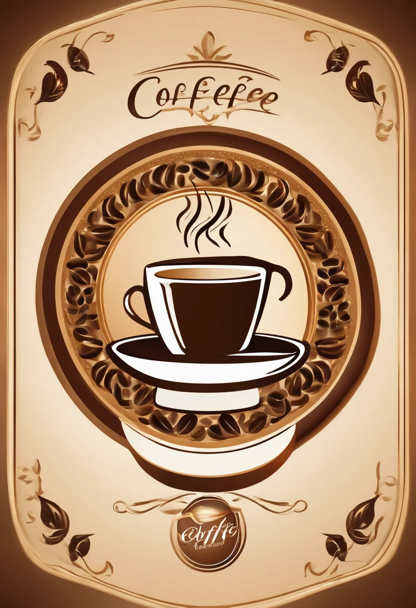 Logo for coffee beans brand related coffee cup emblem for traditional coffee brand in excellent quality spectacular designer well detailed modern excellent quality Full HD 9k and natural lighting