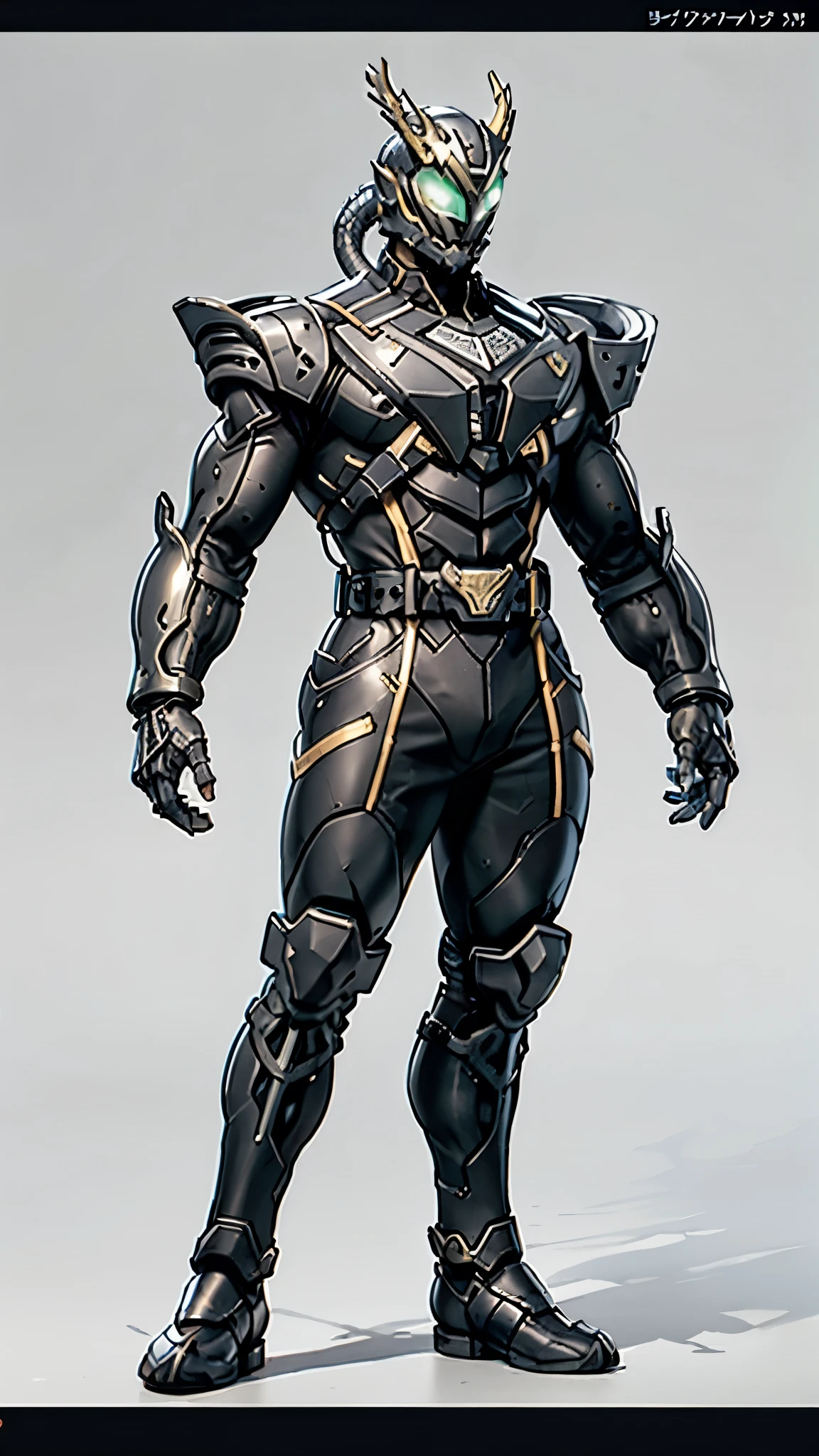 A man wearing a full-face helmet, a fantasy-style biomecha armored combat suit, green eyes, a composite layered chest armor, fully enclosed shoulder guards, matching arm and leg guards, the belt is adorned with dragon claw grasping orbs, primarily black with red accents, the design balances heavy with agility, a high-tech biological armor, concept inspired by dragons, stands on the skyscraper of a futuristic high-tech city, this character embodies a finely crafted fantasy-surreal style armored hero in anime style, exquisite and mature manga art style, ((male:1.5)), metallic, real texture material, dramatic, high definition, best quality, highres, ultra-detailed, ultra-fine painting, extremely delicate, professional, perfect body proportions, golden ratio, anatomically correct, symmetrical face, extremely detailed eyes and face, high quality eyes, creativity, RAW photo, UHD, 32k, Natural light, cinematic lighting, masterpiece-anatomy-perfect, masterpiece:1.5