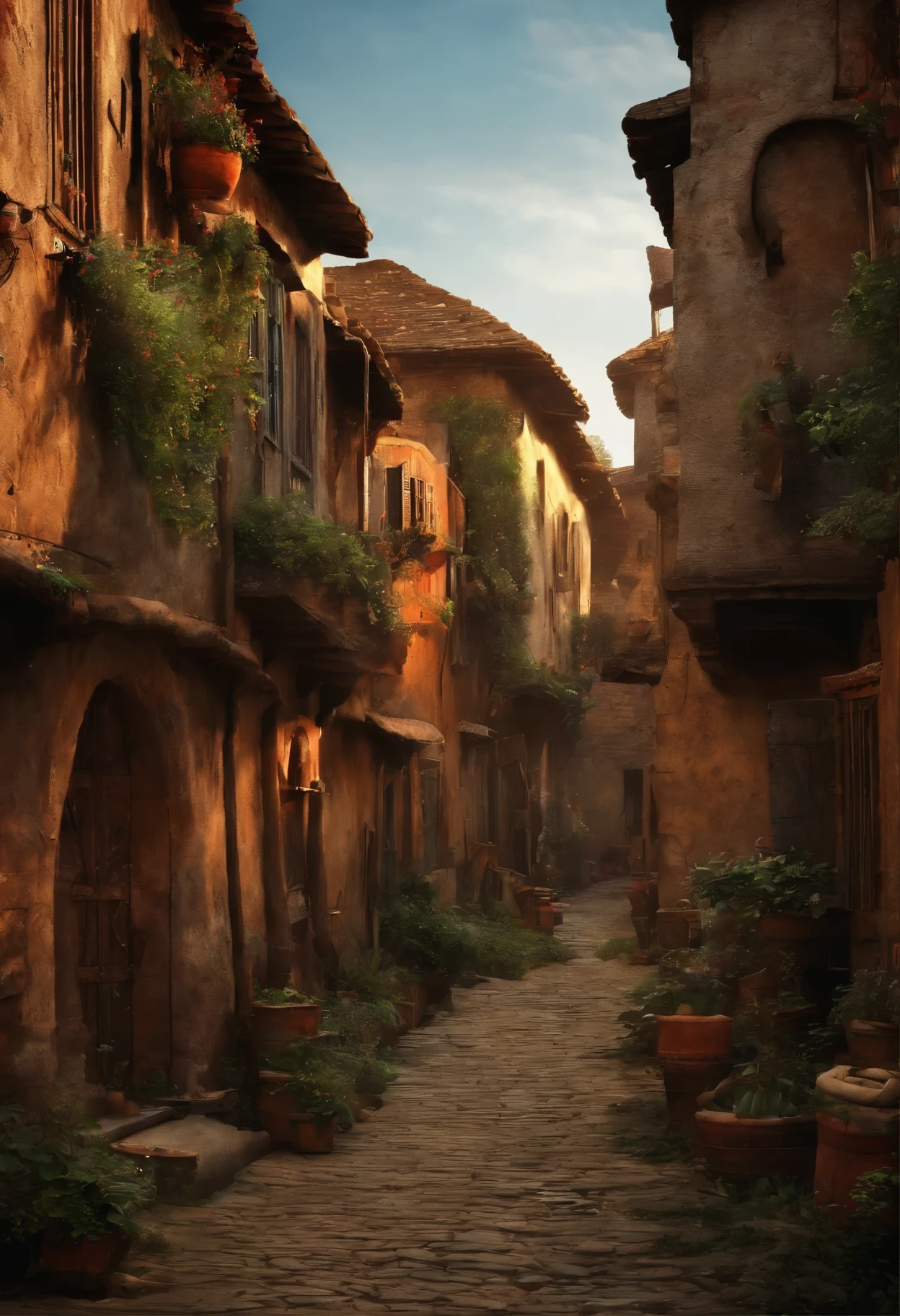 ((slum)), medieval, medieval city