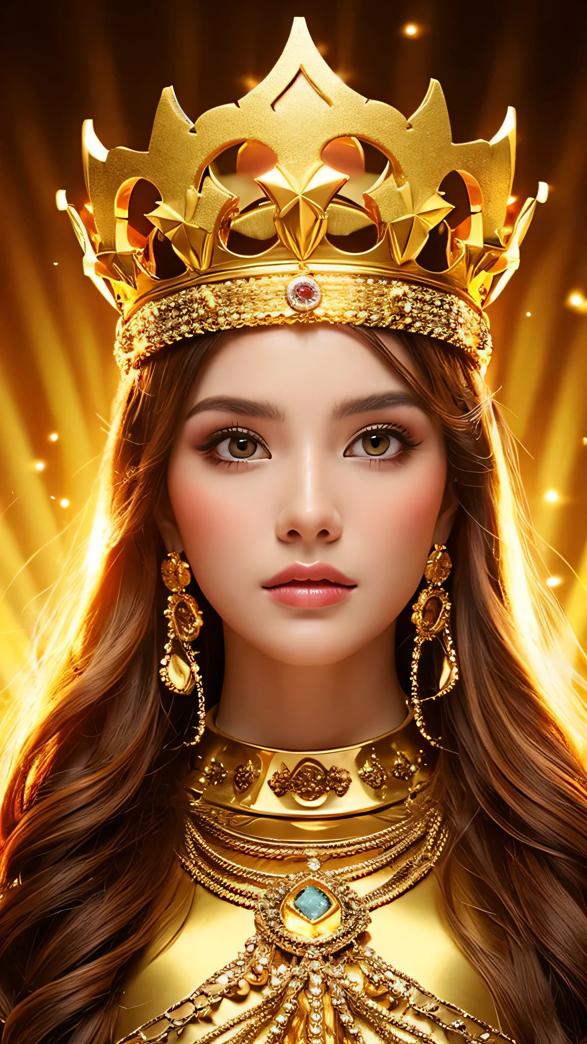 Goddess　gold　gorgeous　crown