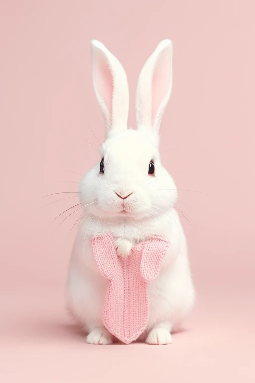 「Cute rabbit pattern、Use pastel pink hues to create a seamless arrangement。Pay attention to the rabbit's pose and expression.、Use soft colors in the background to create a soft atmosphere.。Please let us know your design progress and ideas。」