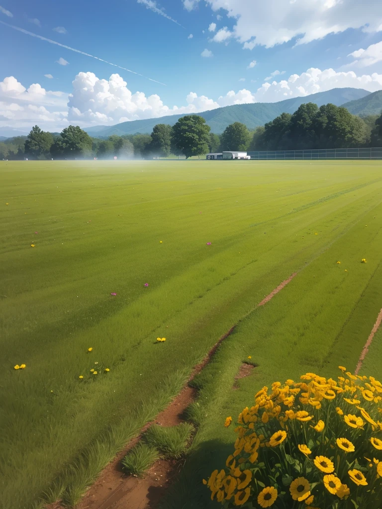Field after the rain