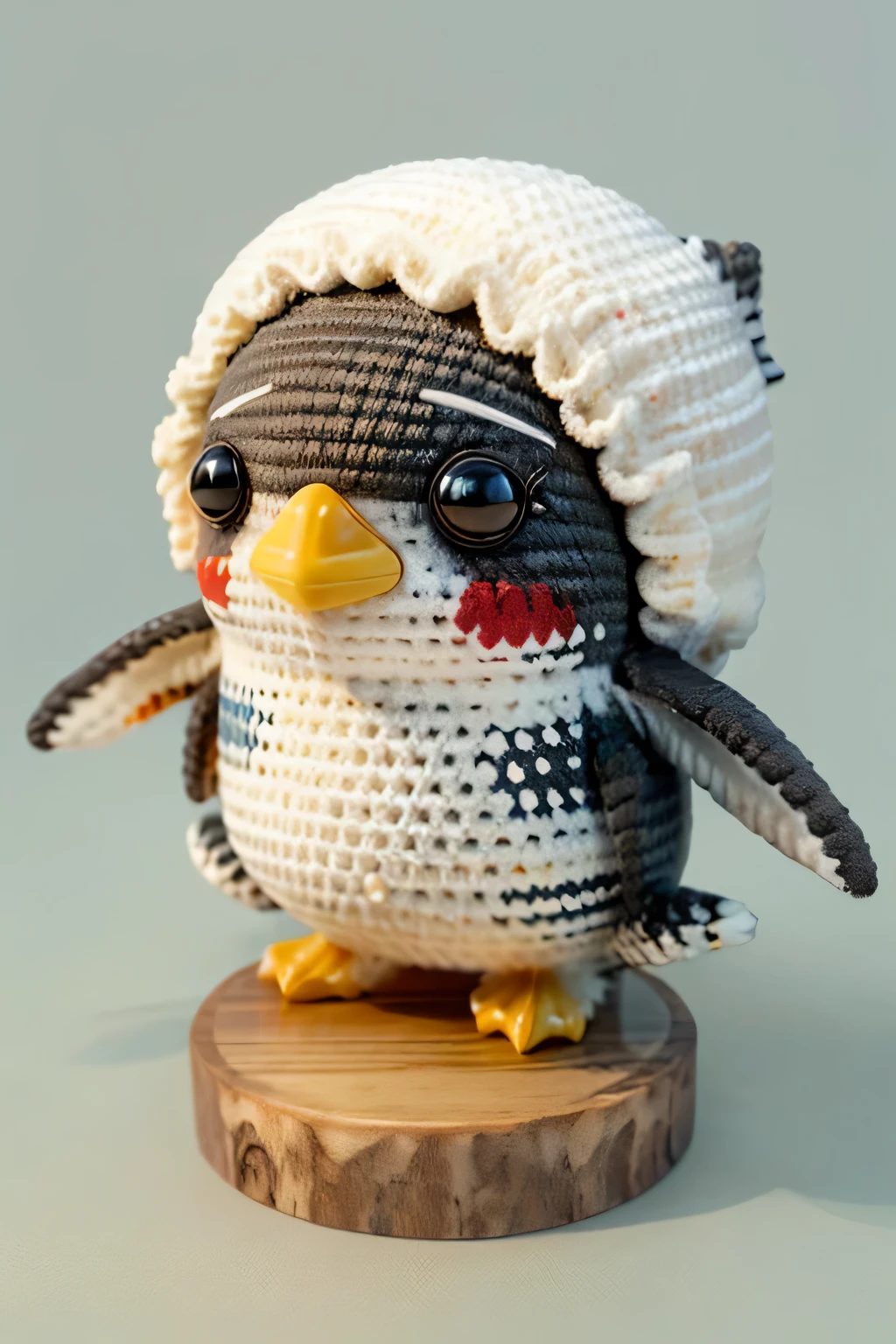 highest quality, masterpiece, Ultra-high resolution,(Photorealistic:1.4), Surrealism, dream-like,
Cute Rockhopper Penguin, Fantasy creatures,
ZhenXian\(wanou\), Simple Background,