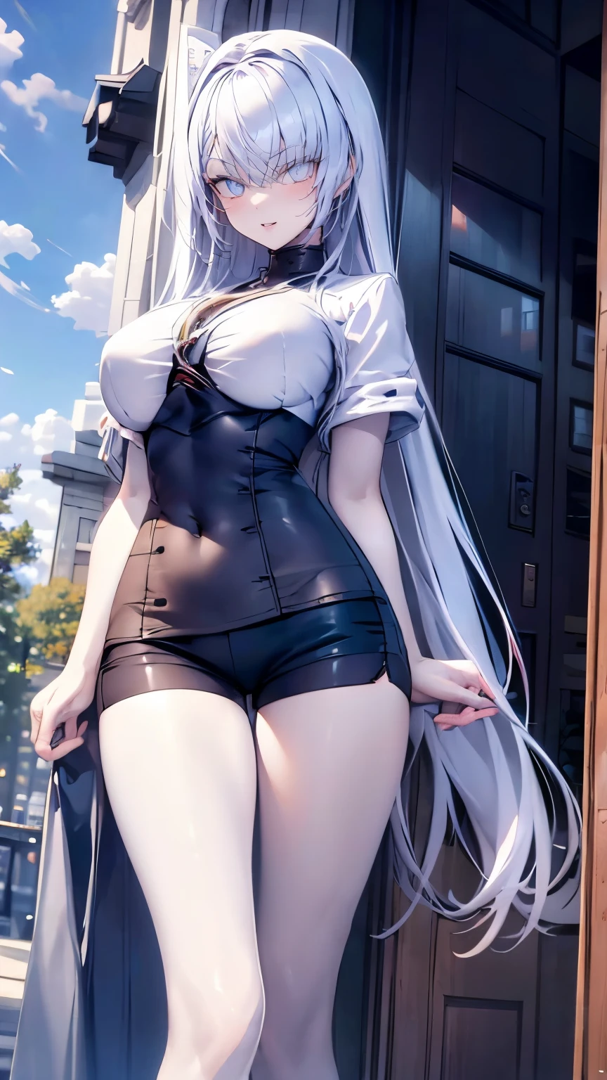(Very delicate and beautiful:1.2)super model,,Big Breasts,Beautiful breasts,voluptuous,【bike shorts】,,【3girls】,,highest quality, High resolution, 8K,, Large Breasts,, Vivid details, ,Idol Group,mini skirt,Girl kicking,blush,Sweet smile