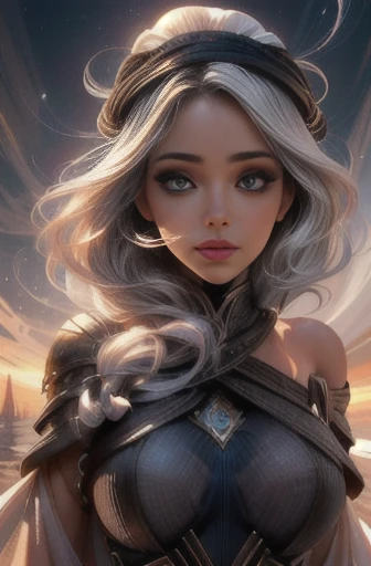 uma mulher com cabelos longos e um capacete de penas em frente a uma fogueira, Magali Villeneuve&#39;, inspirado em Magali Villeneuve, graphic artist Magali Villeneuve, uma mulher berserker muito bonita, Arte impressionante de personagens, epic fantasy art style, linda pintura de personagem, epic and exquisite character art, epic Arte de personagens de fantasia, epic fantasy style art, Arte de personagens de fantasia