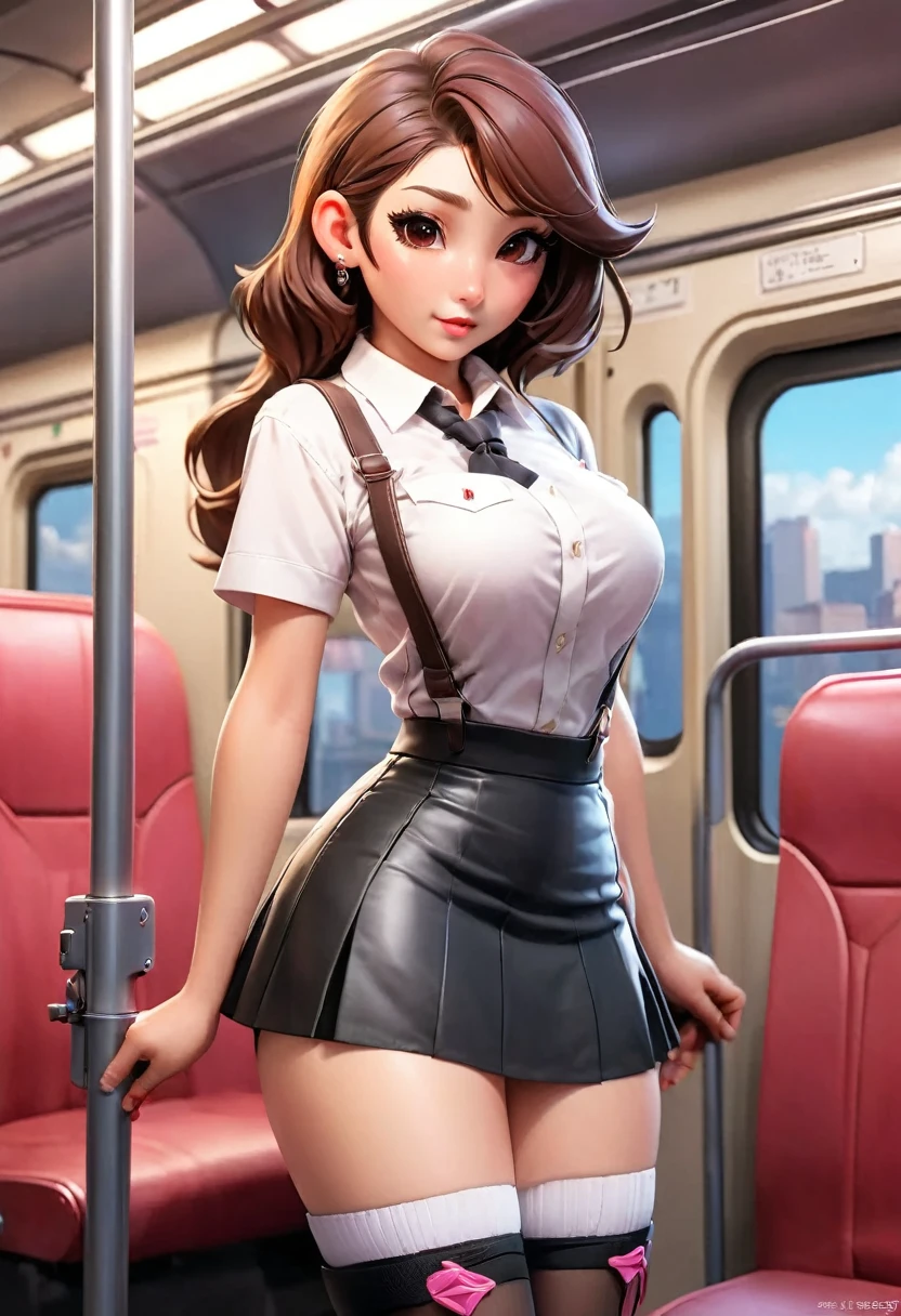 (view_hand, pink vibrator remote switch in view_hand, view:1.2), best quality, Super Detail, masterpiece, Ultra HD, 8k, ridiculous, Cowboy shooting, Fuzzy,
1 girl, Focus on girls, Awkward, blush, charming, Close your eyes, open mouth,with tears in eyes, Saliva residue, The hem of the skirt is wet, Brushed, Vibrator line bulge, Vibrator in garter belt,
tifa lockhart, The Last Vision, White short top, Low-cut,Cleavage close-up,Elbow pads, 露指hand套, Suspenders, Pencil Skirt, White T-shirt, sexy look, Short skirt, mini skirt, Pencil Skirt
Subway car interior background, In the crowd,