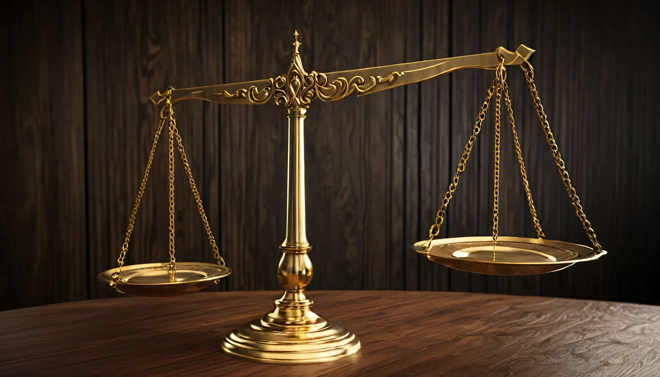 scales of justice,balanced,wooden texture,fine details,highres,sharp focus,professional lighting,neutral colors+subtle hints of gold