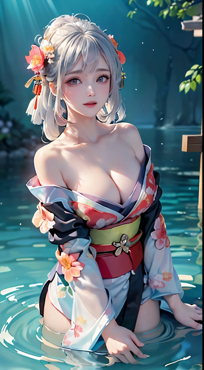 pieces fly、masterpiece、highest quality、Super detailed、High resolution、High resolution、8K portrait、Unity 8k壁紙のHigh resolutionCG、unity 8k wallpaper、cute type little:1.5、:1.5、Highly detailed CG unity 8k wallpaper、realistic、real person、cute type little、 portrait photography、shiny skin、High resolution、(:1.2)、(1 girl)、beautiful clear eyes、very detailed explanation、delicate face、nice lips、slender body、Same with big breasts thin waist、thin legs、(hot spring town　footbath:1.6)、((fog:1.4))、1 girl, cute type, perfect face, seriously, (blush:1.5),((There are a lot of people nearby:1.4))Same with big breasts,((Yukata:1.3)),、(((Clothes with open front:1.5))), (((I have nipples)))、Detailed description vagina,show vagina,spread legs,spread ,((cum in vaginas:1.4))