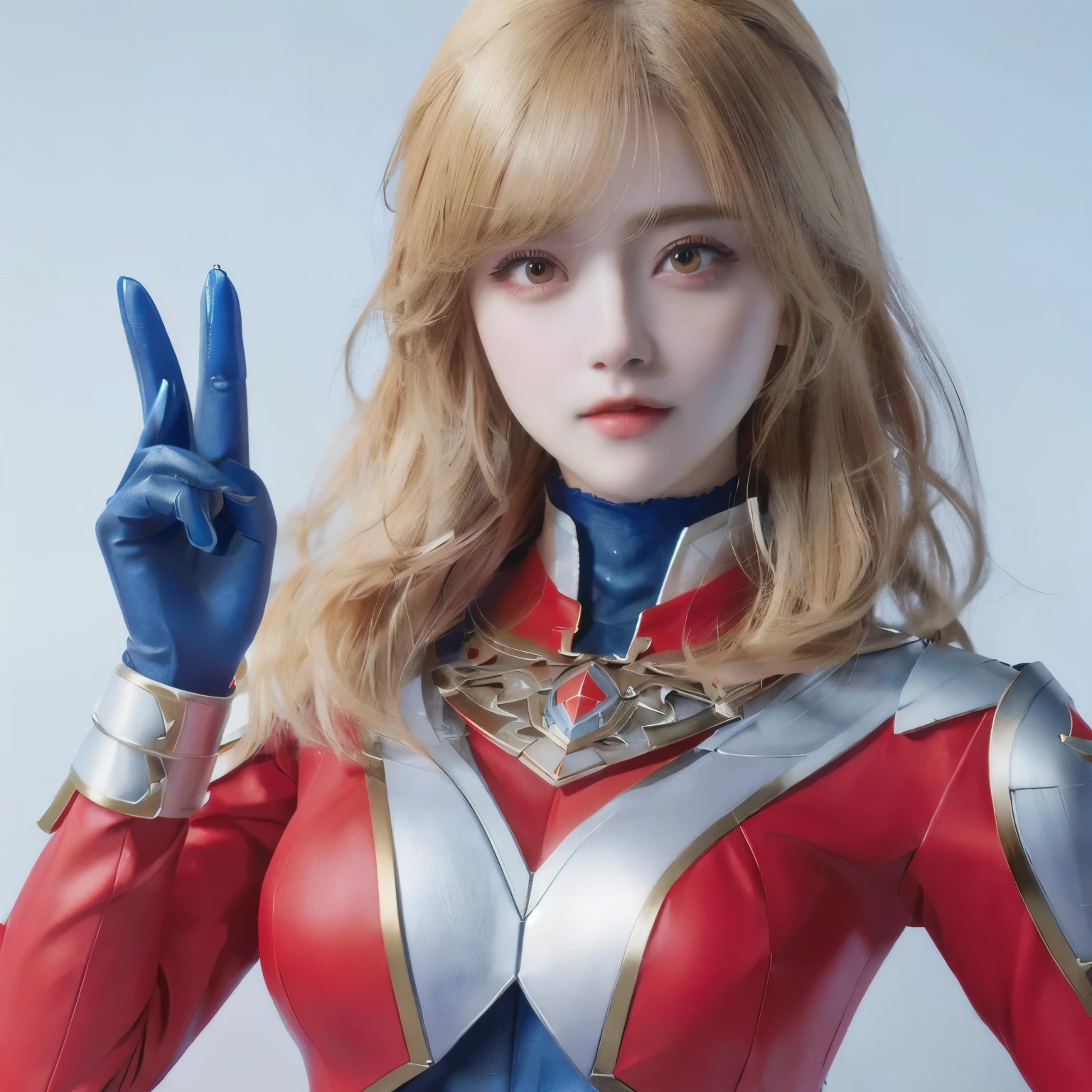 um close up de uma mulher em um traje vermelho e azul, estilo anime 3 d realista, even model | artegerm, extremely detailed artegerm, artegerm jsc, portrait of a female anime heroine, masayoshi suto and artegerm, 8k 3D rendering character art, 8k rendering”, artegerm style, anime 3d realista