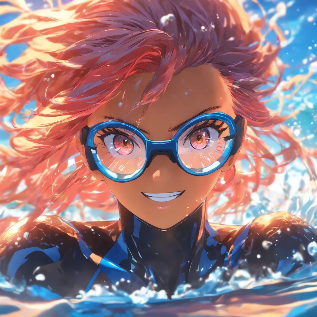 Watersuit　Glasses　woman