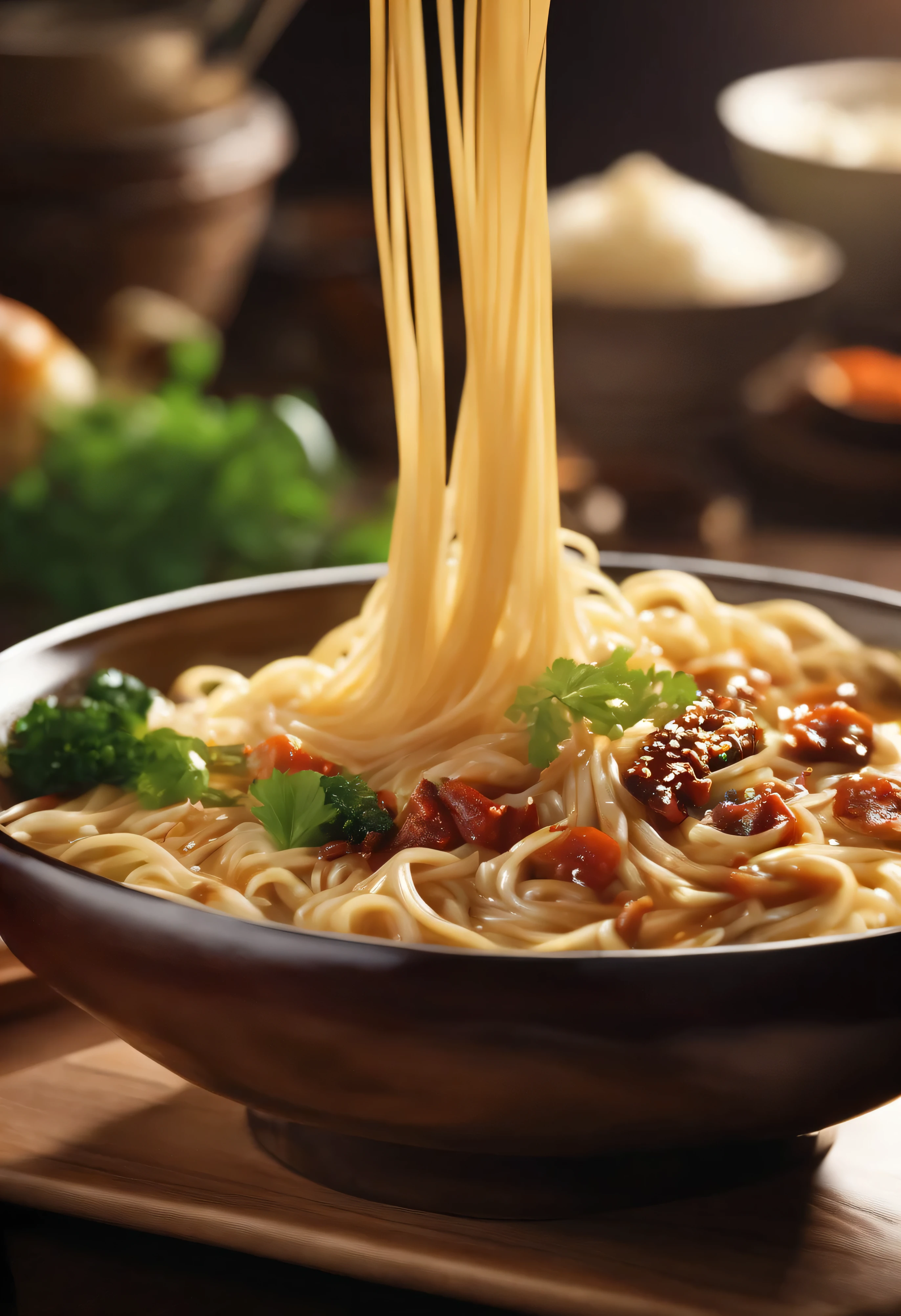 gourmet food、noodle、Photorealism