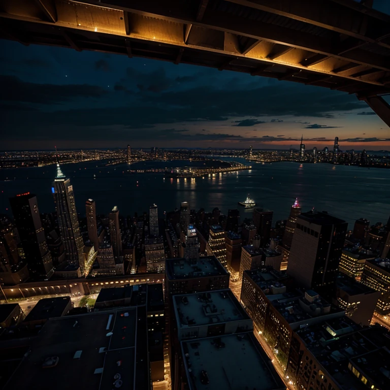 Vista nocturna en New York