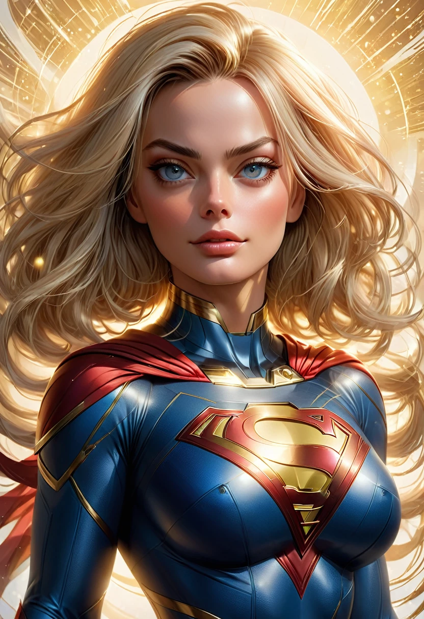 Portrait of {Margot Robbie (Superwoman)}, Action {Female Action Poses}, soft and smooth skin, big dreamy eyes, big ass, puffy vagina, beautiful intricate, symmetrical hair, wide anime eyes, soft lighting, detailed face , by makoto shinkai, stanley artgerm lau, wlop, rossdraws, concept art, digital painting, looking at camera