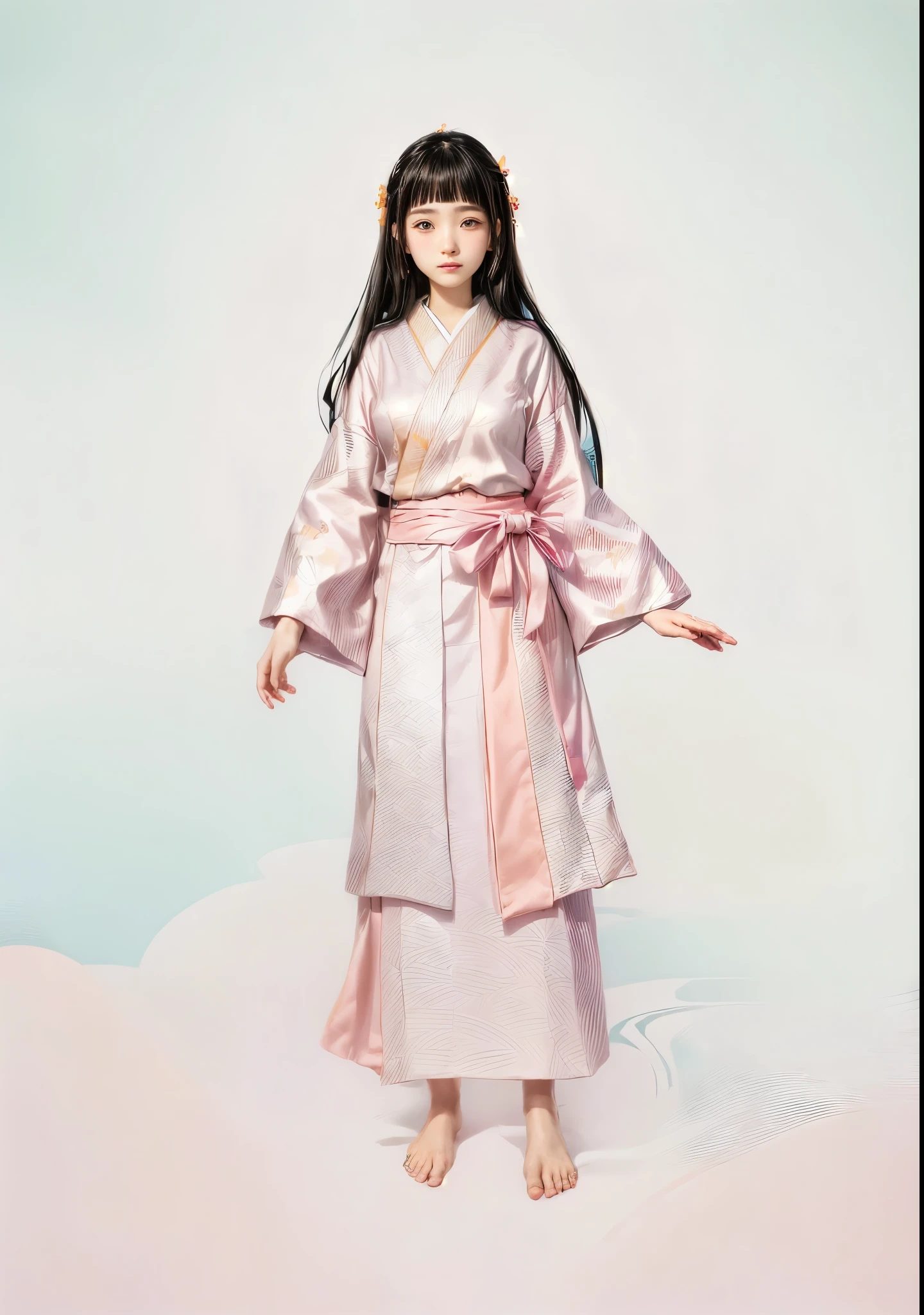 Anatomically correct、The right hand of a 15-year-old Japanese woman