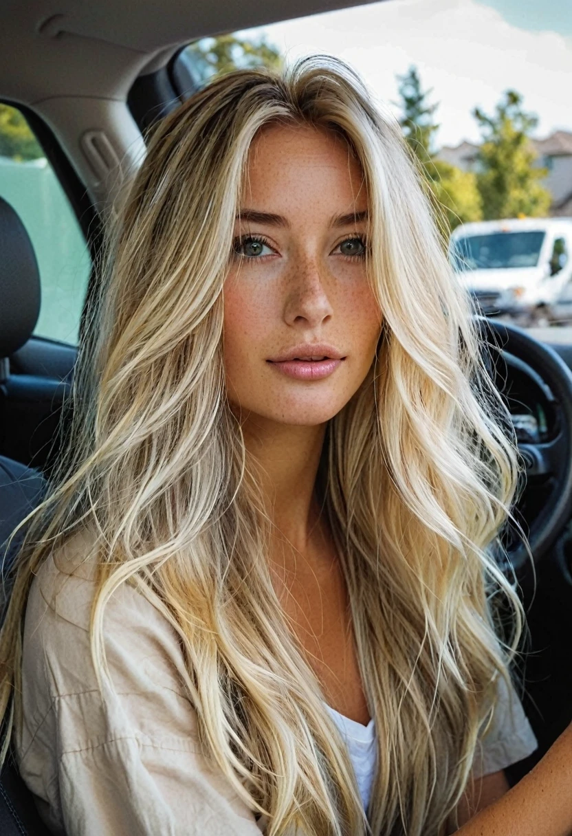 Special delivery 🚚, blonde long hair