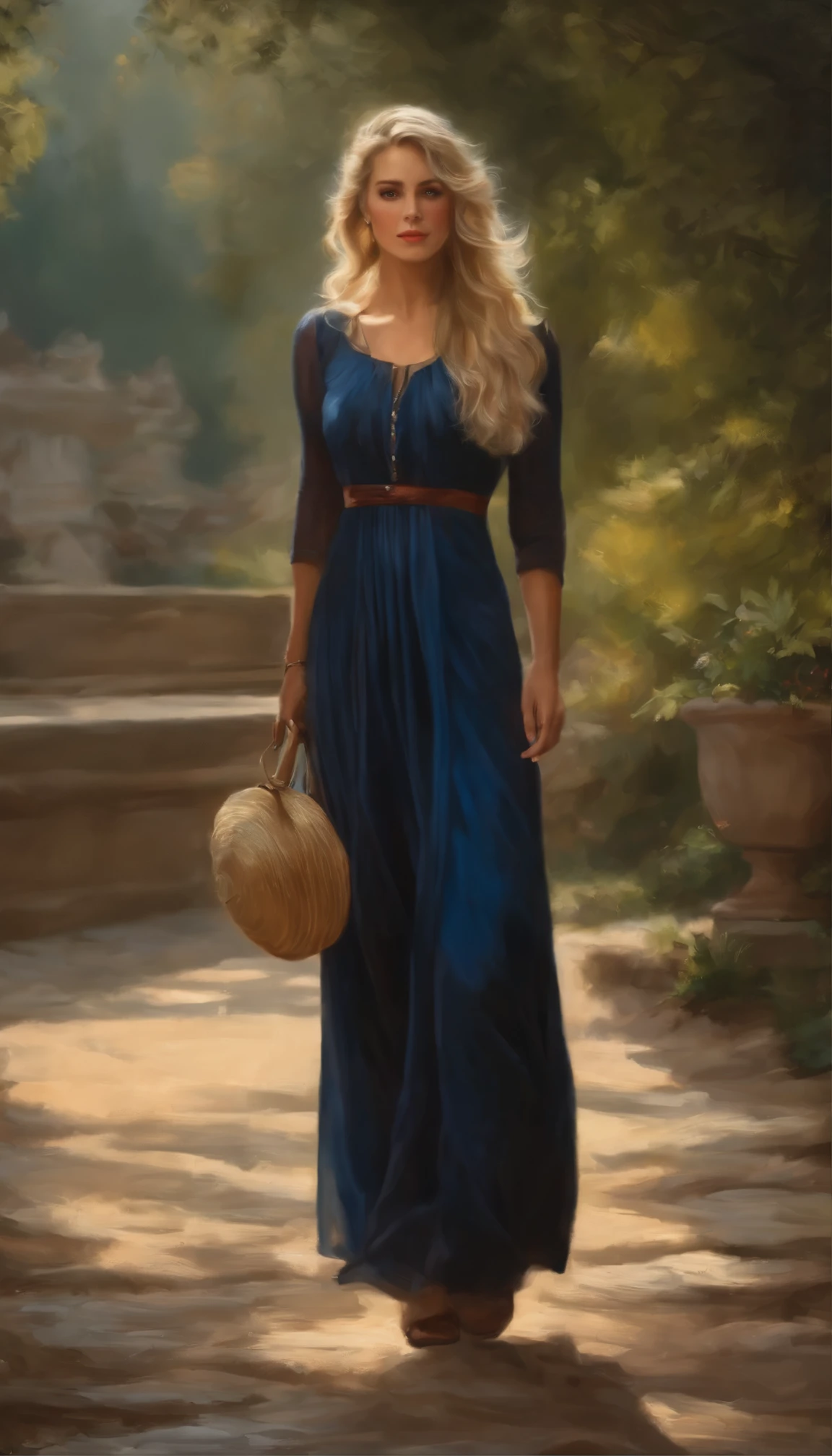 A masterpiece by a very delicate and beautiful girl.、Long blonde hair cascading down her shoulders、With soft impasto strokes、Capture your audience&#39;s attention with this top-quality illustration。Her highly detailed features are intricately depicted on the canvas.、Every strand of hair is rendered with incredible detail。The girl in the most exquisite outfit、She gazes directly at the viewer with a captivating expression that brings the painting to life.。Every curve and line is expertly rendered with the utmost realism and realism.、This is a true work of art worthy of being one of the world&#39;s greatest theatres.。Oil paintings are vibrant with rich, vibrant colors and textures.、amazing