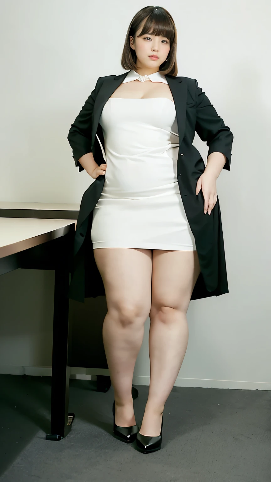 high quality instagram photo, full body of a Scandinavian girl, 20 years old, red hair, sexy, short height, green eyes, freckles, cute face, large breasts, chubby big ass in sexy Spider-Man Gwen costume,white business suit,black spider symbol,ballet slippers,new York evening wear.