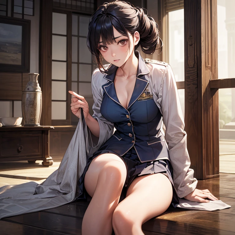 (masterpiece:1.2, highest quality), (Realistic, photoRealistic:1.4), Beautiful illustrations,
View your viewers, whole body, Front view:0.6,
1 girl, Japanese,, Hair fluttering,, bangs, amount,Beautiful Hair, Beautiful Face, Beautiful details, Beautiful clavicle, Beautiful body, Beautiful breasts, Beautiful thighs, Beautiful feet, Beautiful fingers,((Random scenery)),
((Random hairstyle:1.5)),((uniform)),((Drooping eyes)),((Small breasts))