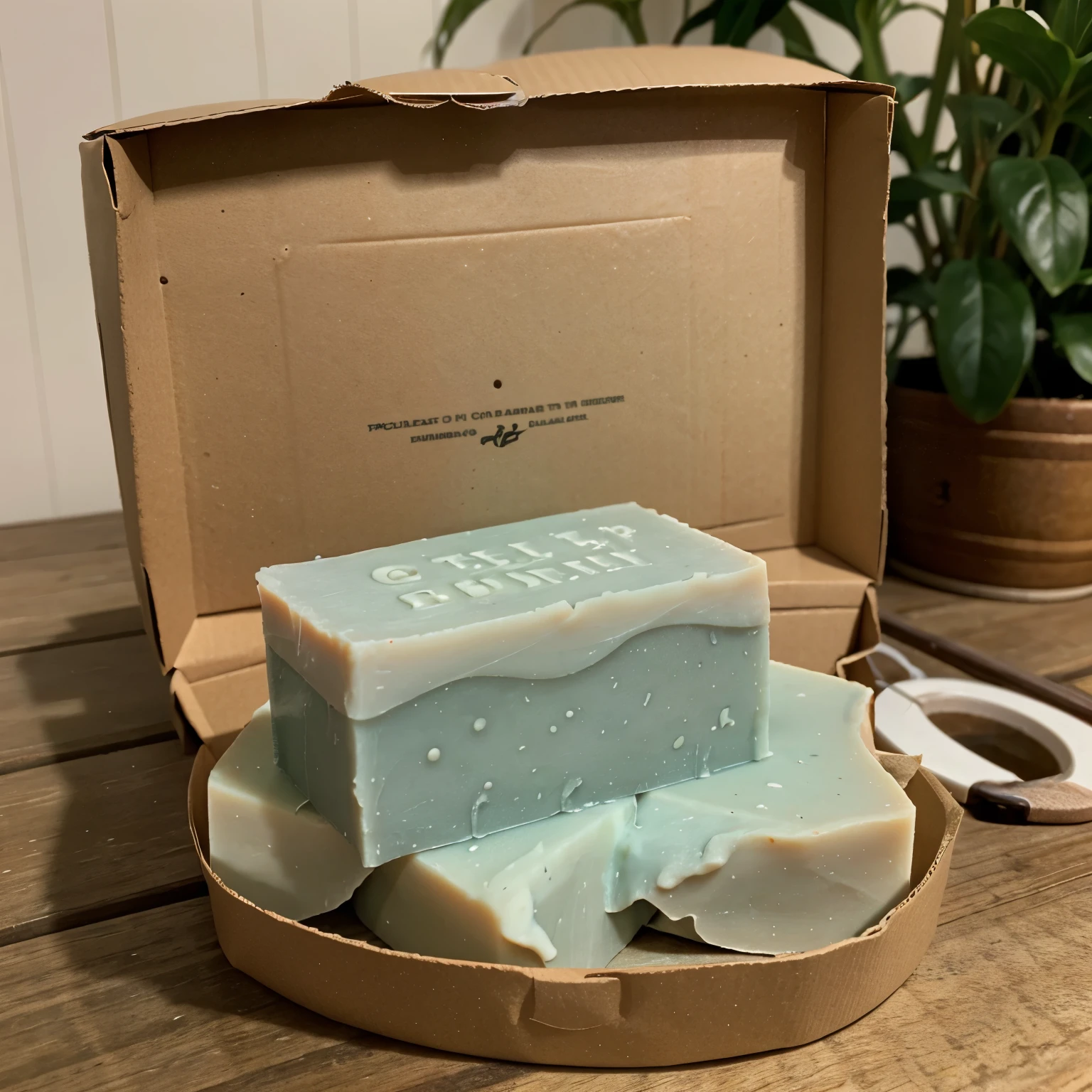 Made a package for a soap, eco friendly 