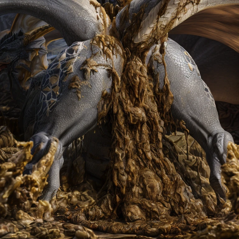 photorealistic, solo, ((((ass up, feral dragon, excessive feces, screaming)))), hyper realistic, cinematic colors, cinematic lighting, incredible detail, 16k resolution, award winning photography, ((((feral, rear view)))), ((((rear view, ass up))))