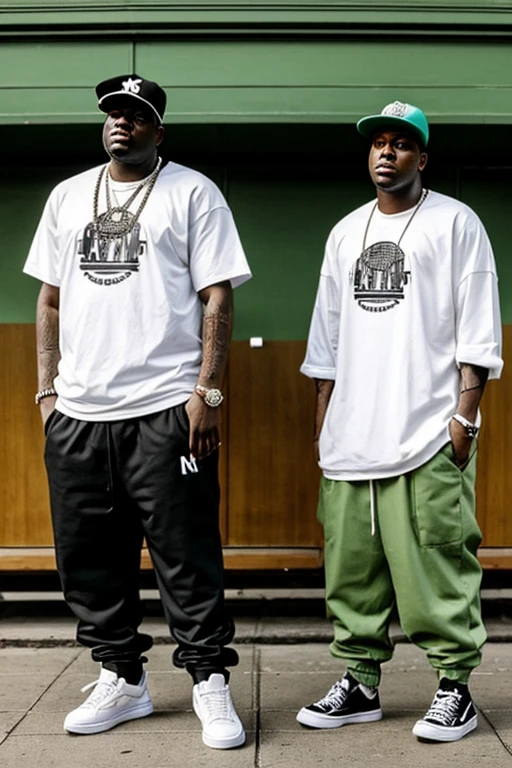 los raperos de nueva york y los angueles. thupac y notorious big, en sus ropas la palabra [ LA KLIKA SKUAD ].ropa estilo urbana 90s. u.s.a [ MANGA]. pag.1,2,3y4. 