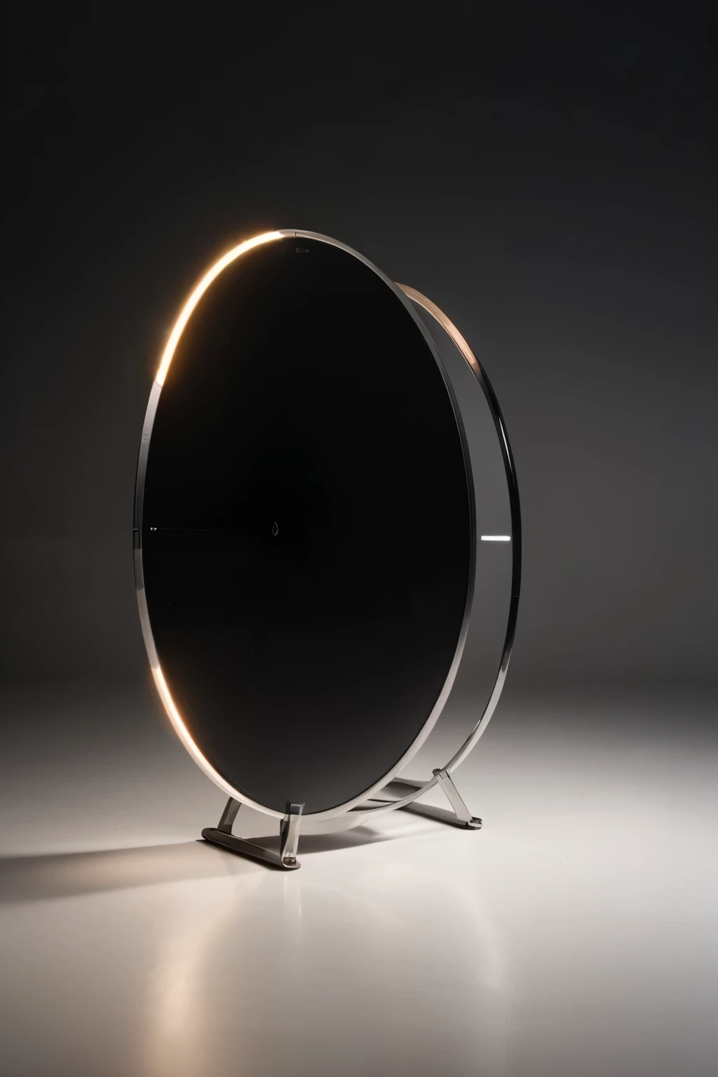 Minimalist illuminated high resolution background WITH CIRCULAR PODIUM to promote products ((mejor calidad)), ((Obra maestra)), (detallado), cara perfecta