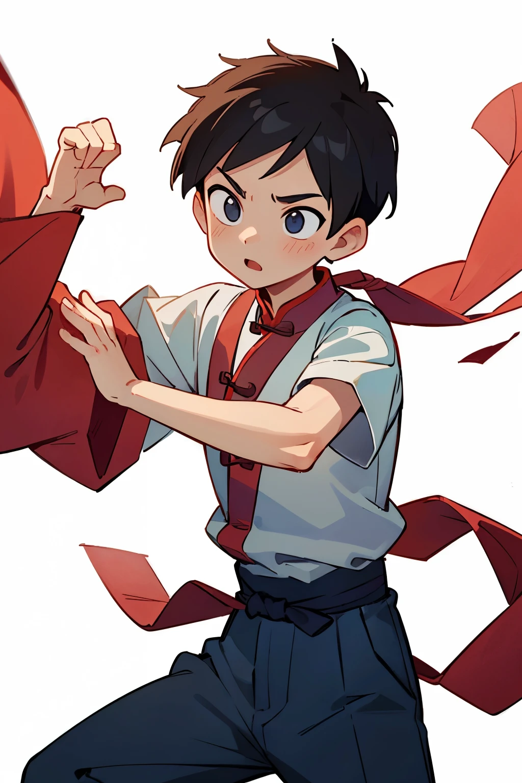 boy、The heroic spirit of practicing Chinese martial arts