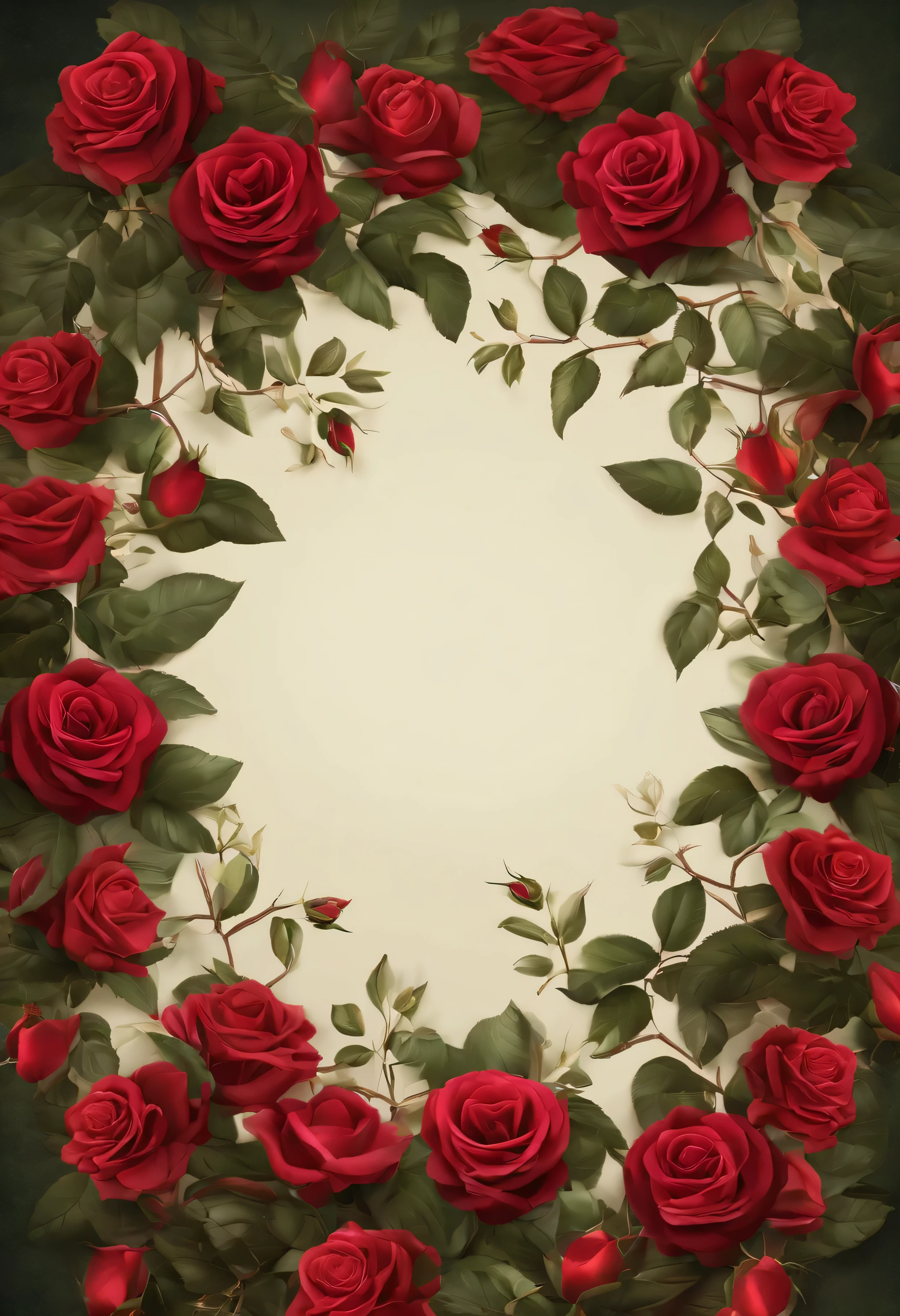 Make a background filled only with roses and thorns