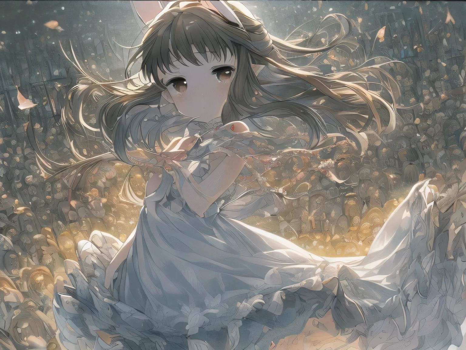 (Tabletop.highest quality).(Naked Apron Knight、Dynamic Low Angle、Hair blowing in the wind、Fluffy apron、My niece standing on the ancient battlefield、She has a great sword、beautiful spotlight、Beautiful body、Sweating profusely). (CG paintings with attention to detail),(Perfect image).(naughty sculpture、Lusty pervert gravure idol、I take pride in the way I dress、Presentation to the audience)、Comic Strip.shape.1 girl.Detailed face、Run along the coast、Perfect body.(Child body type、Minors、Small breasts、Thin chest、No underwear)、Beautiful thighs、Beautiful belly、Perfect Face.Delicate face、Raise your arms、Proudly、Pull your chin in、Seashell hair ornament、Shiny swimwear, Gorgeous Swimsuits、Exposure、#(Beautiful bikini showing belly and bare legs)、Exposed breasts、Rough skin、Long Hair、(Rabbit-eared girl)Rabbit-eared girl、#((Beautiful brown eyes)).Delicate and beautiful eyes、Beautiful eyes illuminated by the light、Shiny Hair、Reflected Eyes、.(Looking at the audience:1.3).(Red face:1)、#8k wallpaper、Bold full shot、reflected light、Most detailed、Complex、Delicate background、Rough skin、Fine skin、(Super Resolution)、mini skirt、Chirarizum、(whole body、Beautiful whole body statue、 Beautiful body lines)#((Beautiful brown eyes)).Delicate and beautiful eyes、Beautiful eyes illuminated by the light、Shiny Hair、Reflected Eyes、.(Looking at the audience:1.3).(Red face:1)、#8k wallpaper、Bold full shot、reflected light、Most detailed、Complex、Delicate background、Rough skin、Fine skin、(Super Resolution)、mini skirt、Chirarizum、(whole body、Beautiful whole body statue、 Body Type)
