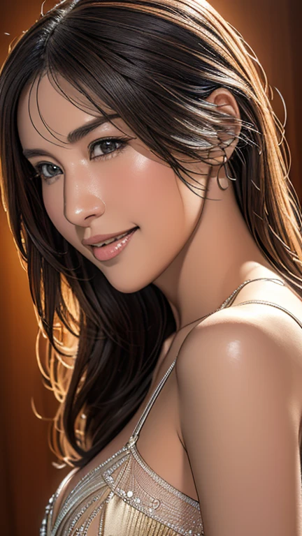 "Improve quality and detail、Create great works, A high-resolution CG masterpiece with ultra-realistic textures and detailed designs.."
(Prompt1: "Improve quality and detail,Create stunning high-resolution CG masterpieces,With ultra-realistic textures and sophisticated designs。")、Close your mouth and smile