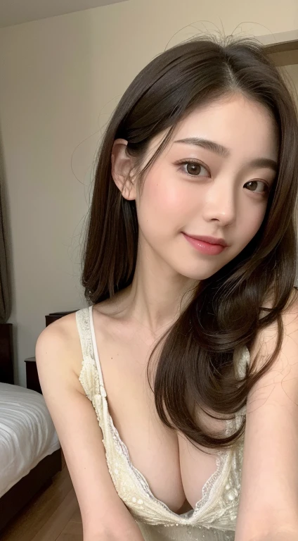 Tabletop, highest quality, figure, Very detailed, In detail, High resolution, 8k wallpaper, Perfect dynamic composition, Beautiful fine details, Natural Lip, ニットdress , Big Breasts, Cleavage, Random sexy poses, whole body、((highest quality、8k、Masterpiece:1.3))、1 female、 A beautiful girl with slender abs:1.3、(Random hairstyle、 Big Tits:1.2)、Private Server:1.2、indoor、Armpit、Ultra detailed face、Detailed eyes、 Double eyelids、Japanese、No sleeve、room,whole body,((highest quality, 8k, masterpiece: 1.3)), One girl, The beauty of slim abs: 1.3, (Hairstyle Casual, Big Breasts: 1.2), dress: 1.1, Very beautiful face, Delicate eyes, double eyelid, smile, Home、Japanese、Armpit、20th Generation
