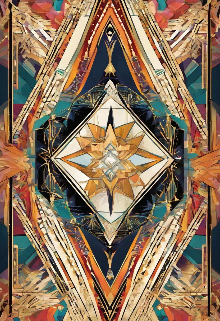 A flying diamond ark，There is a rainbow in the sky，gorgeouysterious，An atmosphere full of dreams and hope，The best of art．