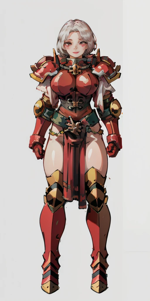 (high resolution, pixel perfect, realistic, gorgeous illustrations), (hyper quality, muste piece, etheric: 1.4), ((((nsfw)))), (((solo, 1girl))), (((haman karn))), (((((((stand,open legs)))))), mature woman, cool atmosphere, ((Exquisite face)), ((((Contemptuous)))), (((((((muscular))))))), ((thick thighs)), (((wide hips))), ((Big breasts that are about to burst)), fighter, (((woman))), ((((wh_chi_armor)))), ((leotard)), ((((cameltoe)))), lewd woman, (shiny skin), ((((gleaming skin)))), (((sweat))), simple background,