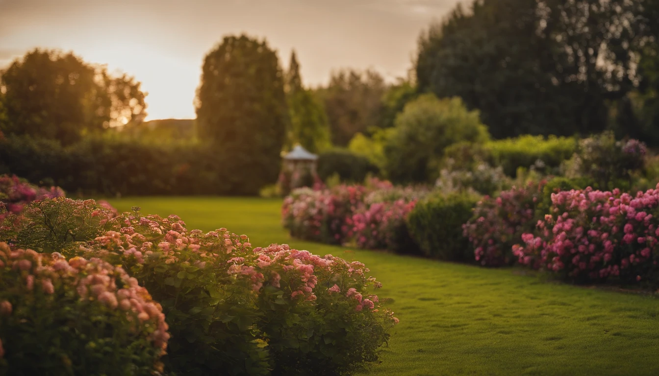 Big Garden , flower , tree