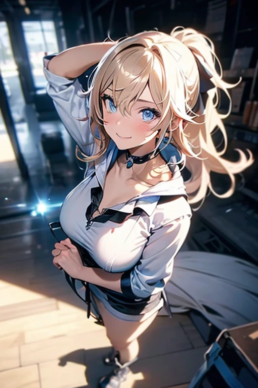 (from above:1.2),(from side:0.9), ((Face)), (Close-Up:0.4), 1female, teacher, wearing a hoodie, bootyshorts, Thicc, small breast, light colored hair, long hair, blue eyes, face to detail, detailed eyes, the background is a pizzaria, smiling, highest quality, (RAW photo:1.2)(Curve,Model,glamor:1.5),Beautiful breasts,Farbe_aberration,beautiful detailed shadow,Beautiful eyes,Beautiful body,Beautiful skin,beautifull hands,(medium_breasts:1.5),Brown hair,watching at viewers,black suspenders,Bulging big,breasts,walls: Black miniskirt, garters, Gaze, Small face,bangss,holster,Beautuful Women,hands up,leg holster,Gaze,black boots panty shot, provocation,flank,flank sweat soio,arm,,narrow waist,(with sparkling eyes and a contagious smile),her thin pubic hair, looking at viewer, pose muy sexy"