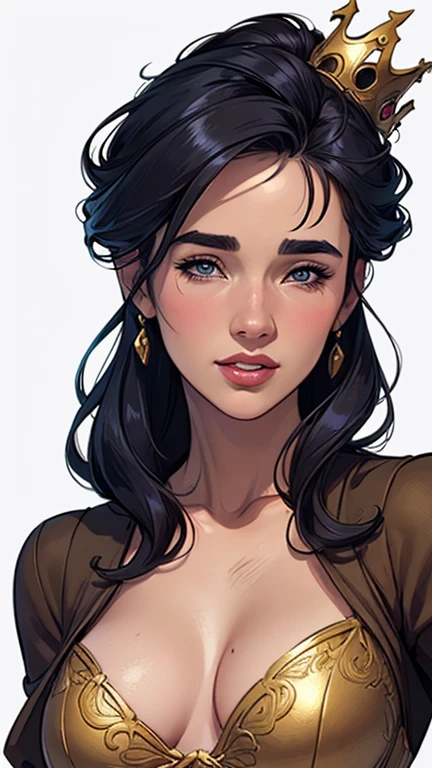 uumstyle Cartoon style digital illustration GTA style cartoon drawing of a woman with a crown on her head, drawn in the style of artegerm, even model | artegerm, arte detalhada, Ross Draws 1. 0, style , Retrato de RossDraws, and rossdraws, in style of artegerm, extremely detailed , rtrato de pride Jennifer Connelly personagem mulher estilo Jennifer Connelly com marcas de guerras Imagem de desenho animado de uma mulher .Ilustra??o estilo desenho animado, estilo de arte dos desenhos animados, estilo de arte dos desenhos animados, digital illustration style, estilo atompunk projeto de pessoaagens altamente detalhado, arte digital detalhada coragem, Forest fan art, Design de personagens de retrato, beautiful digital illustration, retrato de alta qualidade, Arte em quadrinhos, mulher jovem cabelo com transas lindas . Queen Anna by Jennifer Connelly lined eyes Medium large bust and wonderful sexy clothes. image expression of sexual desire from waist to head illustration Queen Anne of Arendelle atompunk style Fallout 4 style pose playboy magazine sensual witch Character cartoon style facial expression happy beautiful smile and six medium small portrait mode waist up with lots of gold around her other stones portrait precious mode waist up queen of the south Jennifer Connelly GTA scenery dominatrix gold coins chest with jewelry with her boyfriend, um homem com barba preta, armado com um estilo militar, Jennifer Connelly Turnaround sheet Creates multiple images in different poses of the same cartoon character:1.2), Woman from Southern Brazil Drawing Art Gaucho Artline white background woman Cartoon image of a woman , roupas sensuais , garota super valente destemida , Ilustra??o estilo desenho animado, estilo de arte dos desenhos animados, estilo de arte dos desenhos animados, digital illustration style, projeto de pessoaagens altamente detalhado, arte digital detalhada fofa, City fan art, Xena Personagem Christina R